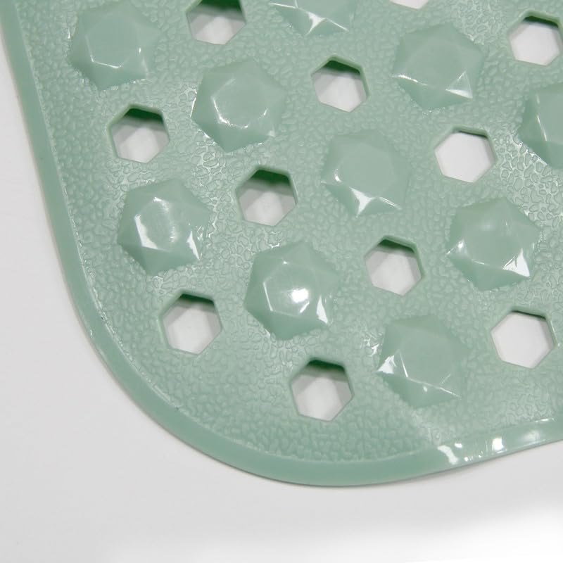 Diamond Shower Bath Mats - Washable Non Slip Anti Mould Rubber Bathmat with Suction Cups for Bathtub and Bathroom, Ideal for Babies