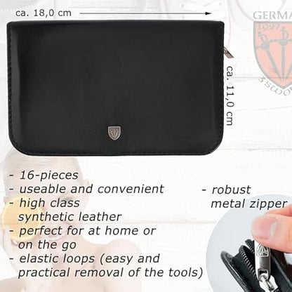 3 Swords Germany Exclusive 16-Piece MANICURE - PEDICURE - NAIL CARE set - Brand quality since 1927