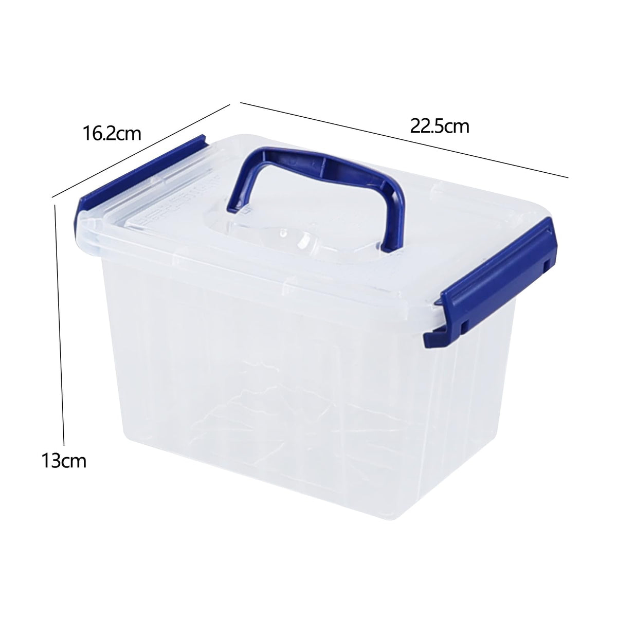 Minekkyes 3L Storage Boxes with Lids Set of 6, Plastic Clear Stackable Storage Box, Multipurpose Storage Tubs For Home, Office