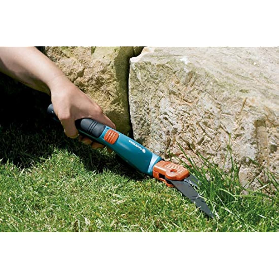 Gardena Comfort Grass Shears, rotatably: Lawn Trimmer 360 ° rotatable Cutting ambidextrous, Serrated for Precise Cutting, Non-Stick Coating, Comfort Grip (8734-20)
