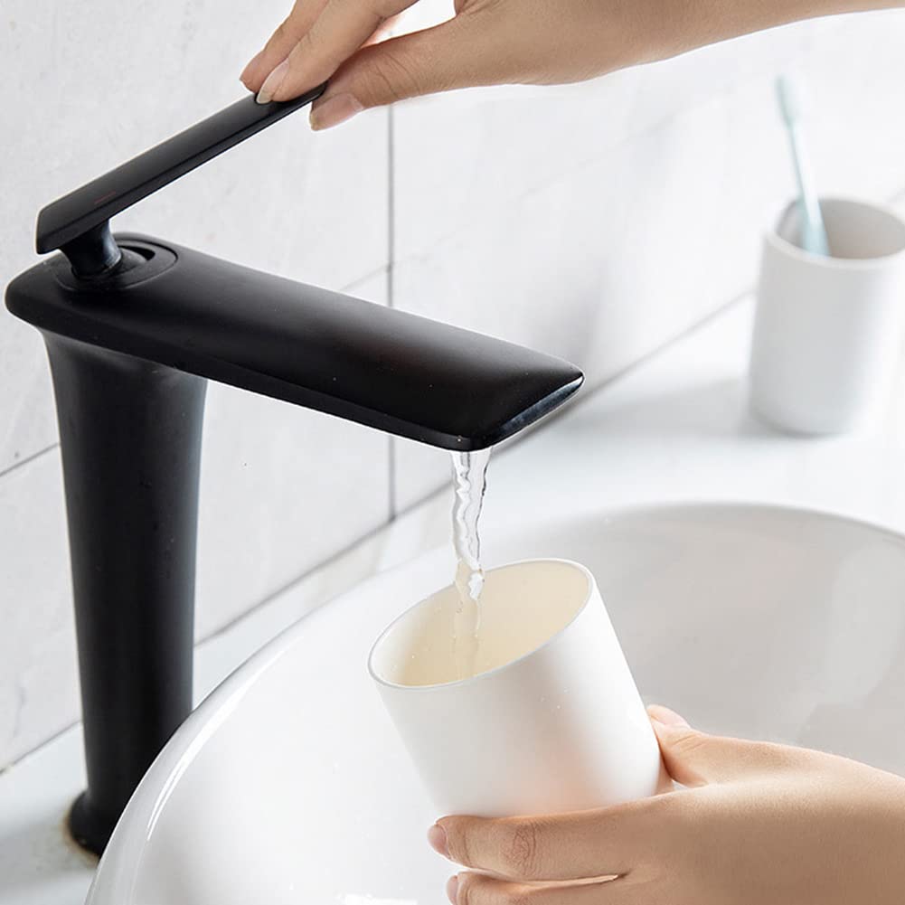 Anwangda Wall Mounted Toothbrush Holder, No Drilling Non-marking Sticker Multifunction Tooth Mug Toothpaste Accessories Sets for Bathroom to Keep