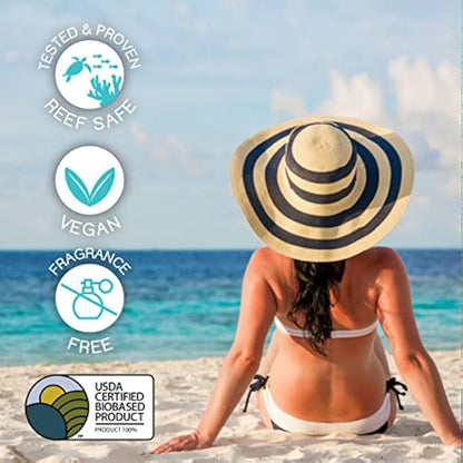 SPF 45 Every Day Shimmer Mineral Sunscreen | 75 ml Biodegradable, Paraben Free & Reef Safe Sunscreen | Non-Greasy, Lightweight & Shimmer Mineral Protection Against UVA & UVB for Face & Body