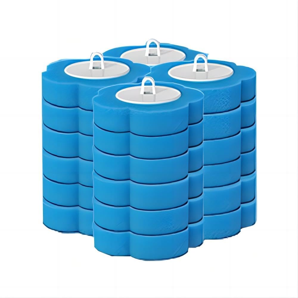 Lichi 24 Counts Disposable Toilet Brush replacement - Blue Ocean Fragrance