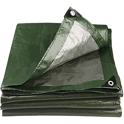 Onarway Tarpaulin Waterproof Heavy Duty 3m x 5m 105GSM Tarp Sheet Cover with Reinforced Grommets, Multipurpose For Outdoor Use