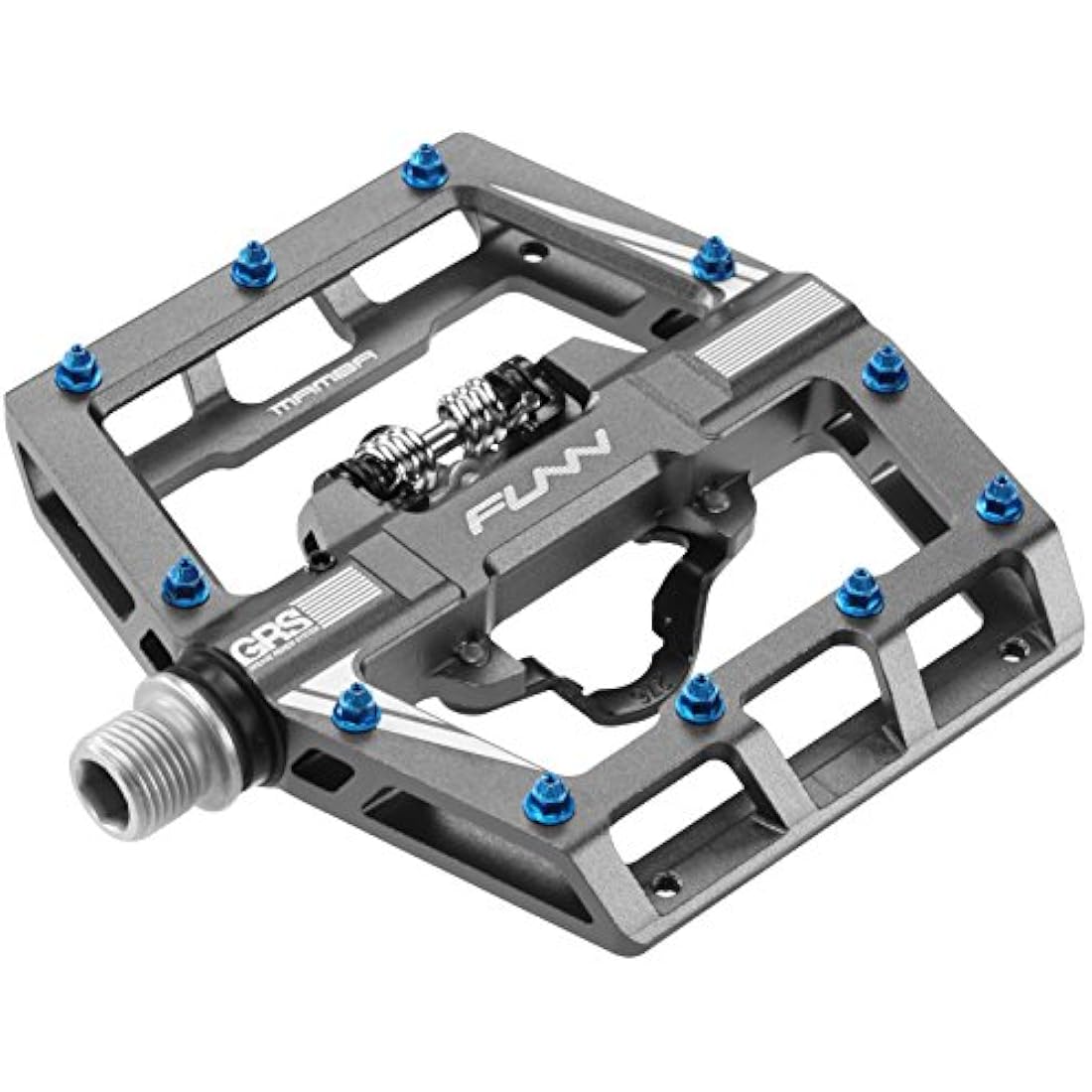 Funn Mamba MTB Clipless Pedals, Single Sided Clip Mountain Bike Pedals, Compatible with SPD Cleats, 9/16-Inch CrMo Axle Bicycle Pedals for MTB/BMX/Gravel Cycling