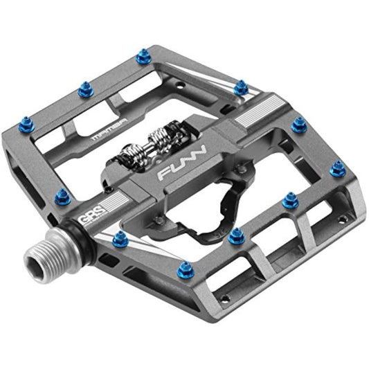 Funn Mamba MTB Clipless Pedals, Single Sided Clip Mountain Bike Pedals, Compatible with SPD Cleats, 9/16-Inch CrMo Axle Bicycle Pedals for MTB/BMX/Gravel Cycling