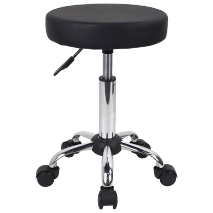 FURWOO Multi-Purpose Rolling Stool with Wheels for Spa - Adjustable Drafting Stool Black