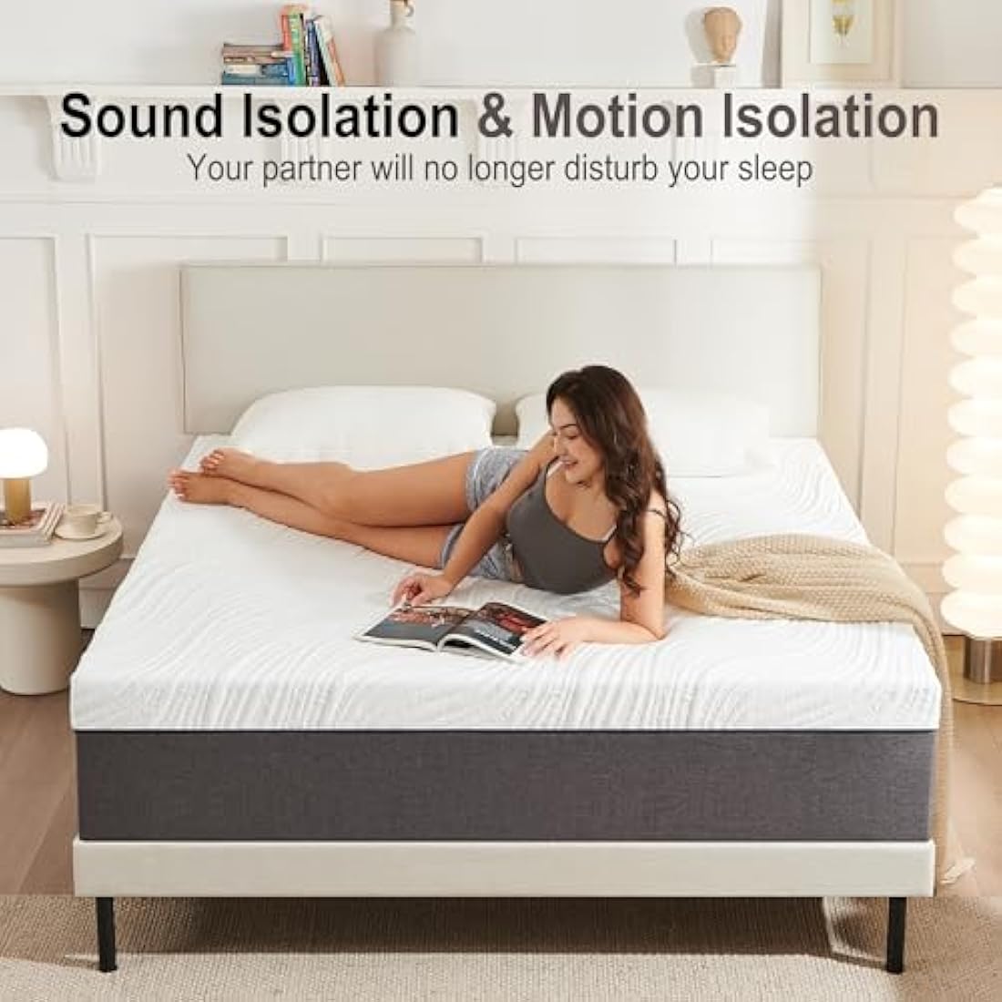 Twirest Mattresses, 30cm Double Mattresses with Memory Foam and Anti-mite, Breathable, Removable Carved Cover, Mattress in a Box, Edges Support for Sleep Supportive(135x190x30cm)