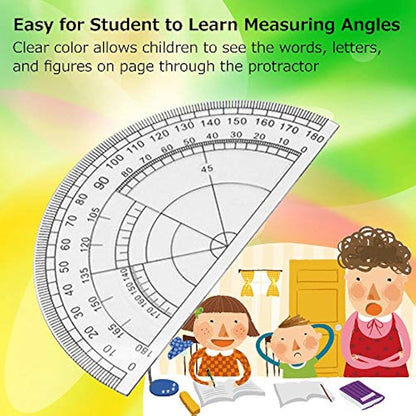 Tuloka Drafting Geometry Compasses 10pcs School Maths Full Set Protractor Rulers for Students Maths and Home Schooling in Carry Case