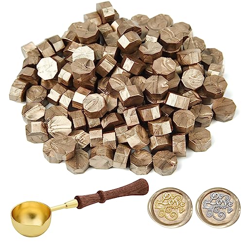 ASTARON 300 Pcs Sealing Wax Beads, Lots of Colors Options for Wax Seal Stamp, Octagon Wax Seal Kit with 1 Wax Melting Spoon, Perfect for Invitations Cards Envelopes Wine Packages Gift Wrapping