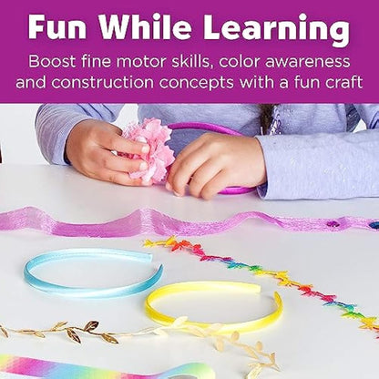 Creativity for Kids Fashion Headbands Craft Kit, Makes 10 Unique Hair Accessories (Packaging May Vary)