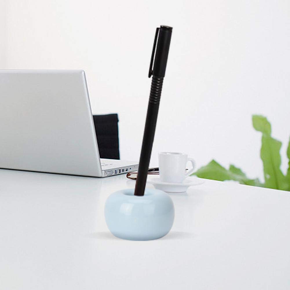 Donut Ceramic Toothbrush Holder, Mini Novel Candy Color Cute Multi-functional Toothbrush Base Toothbrush Holder Stand for Couple Kids
