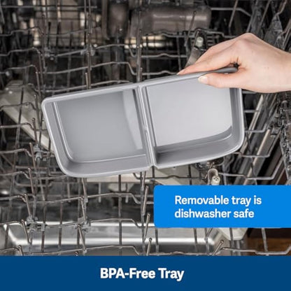 PetSafe 2 Meal Automatic Feeder, Built-in Timers, BPA Free Food Bowl, Suitable for Dry Food,Grey