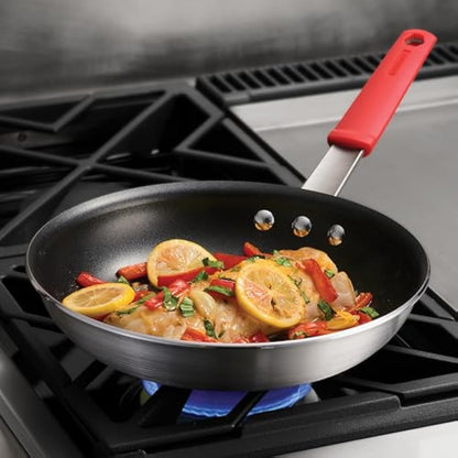Tramontina Non-Stick Frying Pan with Red Removable Silicone Handle for Electric, Gas and Ceramic Glass Hobs, ‎Aluminium Cookware, Kitchen, 25 cm, 1.9 Litre, 27803601