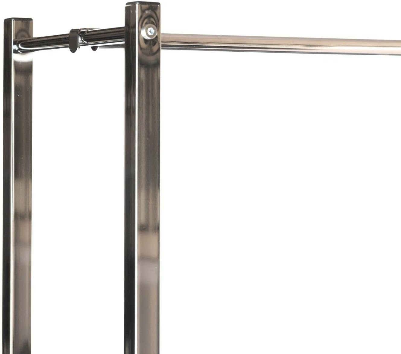 Pristine® Heavy Duty Folding Clothes Rail - Portable & Collapsible Garment Rack with Wheels - Easy Assembly, Strong