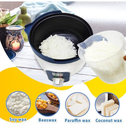 KQU Electric Wax Melter with Digital Temperature, Digital Wax Melting Pot for Candle Making for Adult, Non-Stick Candle Making Pouring Pot with Spout and Automatic Constant Temp Control