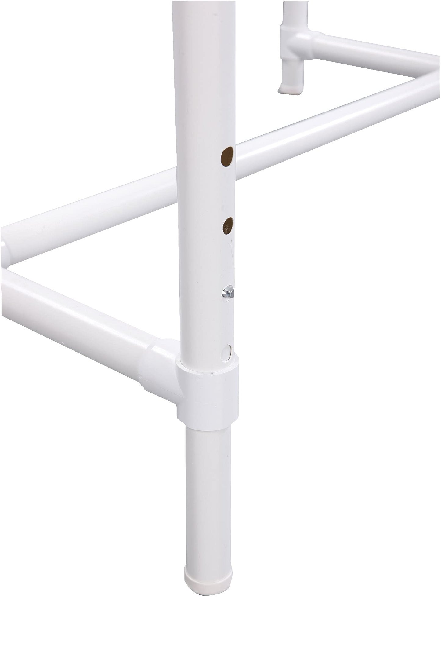 Dritz Floor Frame, PVC/Plastic, White, Adjustable