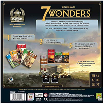 Repos Production | 7 Wonders | Board Game | Ages 10+ | 3-7 Players | 30 Minutes Playing Time