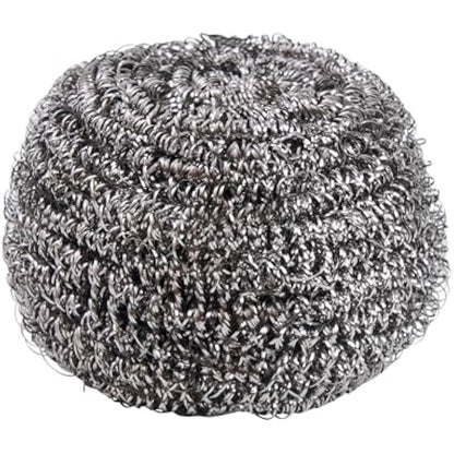 Spontex The Essentials Tough Metal Scourers | Stainless Steel Scouring Sponges | Heavy Duty for Easy Washing Up, Grease Removal and Dish Scrubbing | 12 x 4 Pack (48 Total)