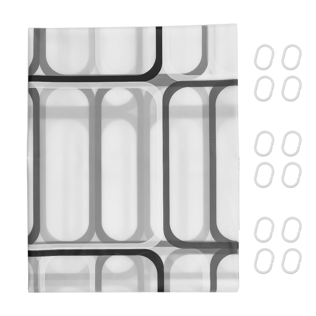 ZONADAH 200x200cm Square Plaid Shower Curtain Toilet Shower Curtains with Hook for Bathroom Home Decor Modern Waterproof Curtain Bath Accessories