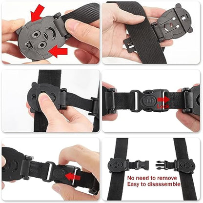 QOPAHI Car Seat Strap Anti Escape, Baby Harness Chest Clip Car Seat Safety Clip, Prevent Children/Kids Taking Their Arms Out of Child Car Seat/High Chairs/Strollers/Baby Reins2 Pack