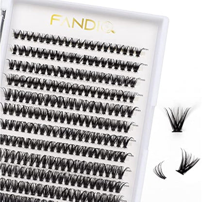 Individual Lashes, Cluster lashes D Curl 9-16Mixed 240 Pcs Cluster Lashes 40D Lash Clusters Extensions Individual Lashes Cluster DIY Lash Extensions at Home(40D-0.07D,9-16mix)