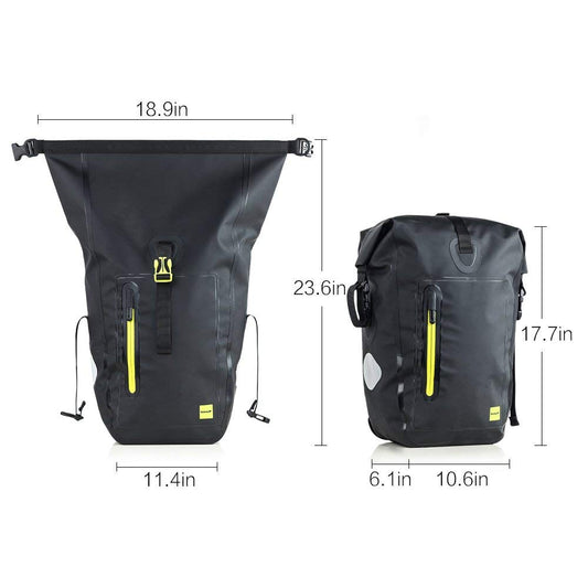 Rhinowalk Bike Bag Waterproof Bike Pannier Bag 25L,(for Bicycle Cargo Rack Saddle Bag Shoulder Bag Laptop Pannier Rack Bicycle Bag Professional