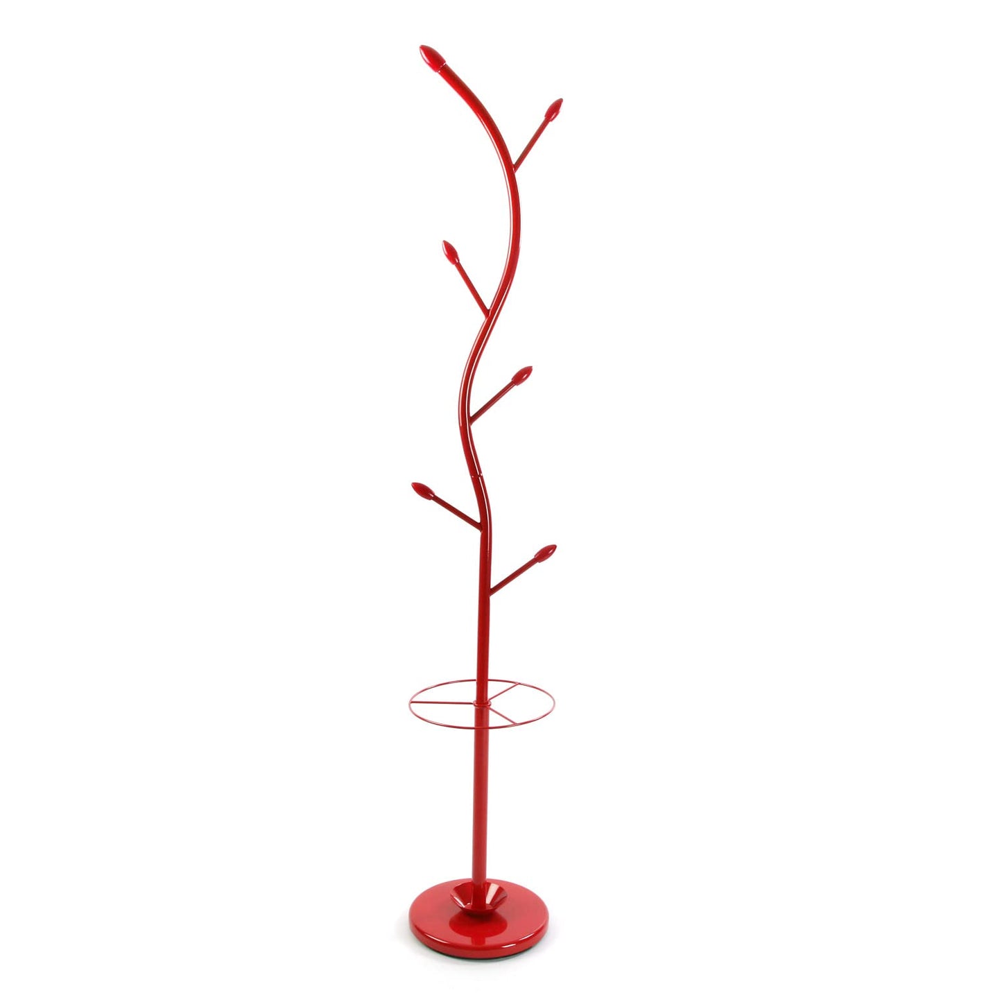 Versa 187903 Coat Stand red, 185 x 30 x 30 cm