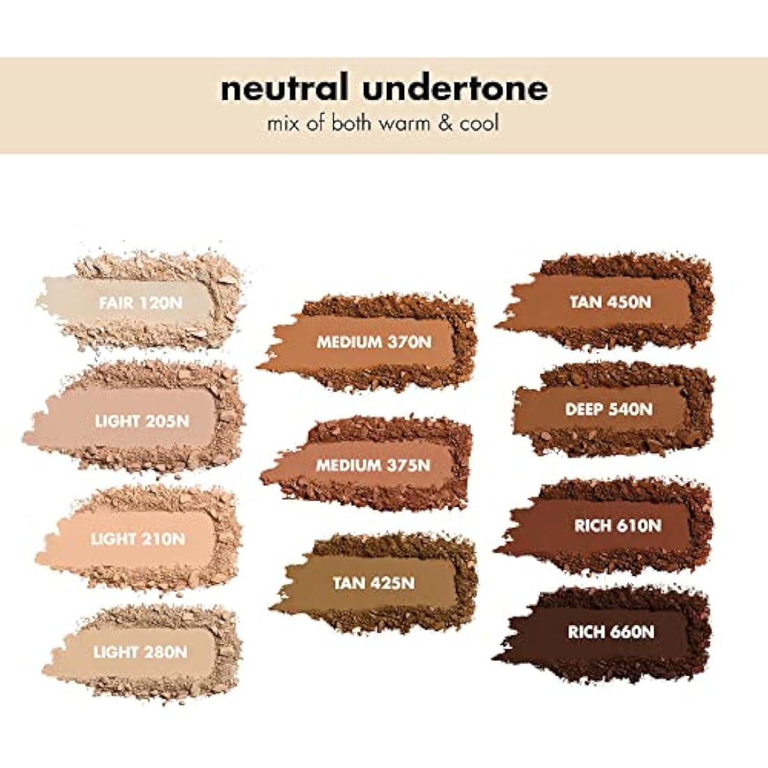 e.l.f. Camo Powder Foundation, Lightweight, Primer-Infused Buildable & Long-Lasting Medium-to-Full Coverage Foundation, Tan 425 N