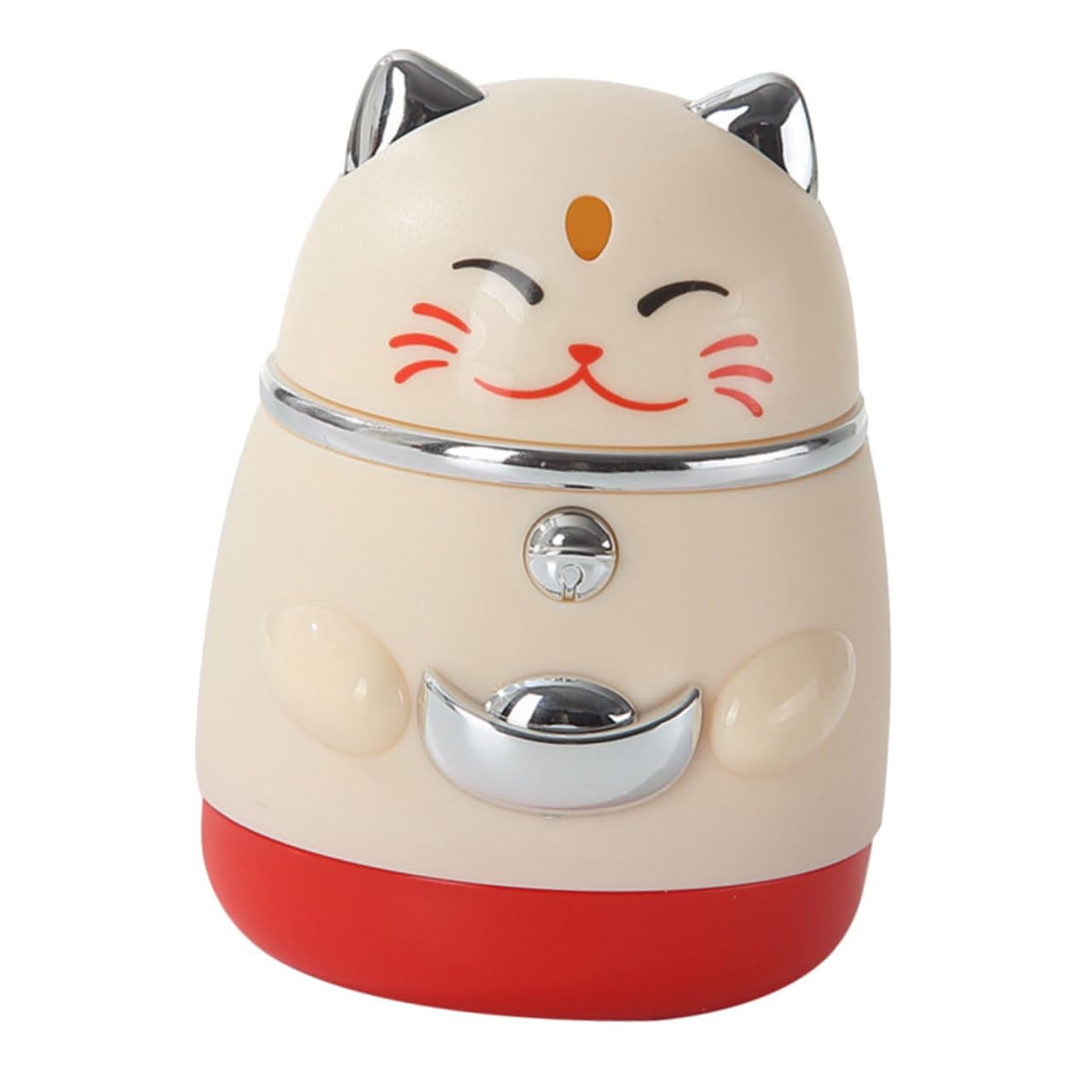 RORPOIR Toothpick Holder Toothpick Dispenser Cat Statue Cute Toothpick Box Table Animal Sculpture Cat Figures Carry Bag Maneki Cat PP Accessories