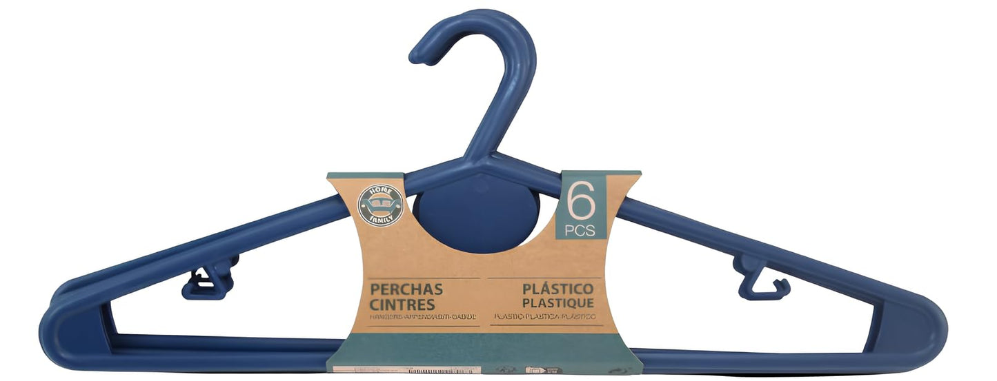 FORNOR 11808 Plastic Hangers X6 40 x 16 cm