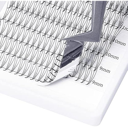 3D Fans Pre Made Fan Eyelash Extensions 0.07mm D Curl 8-14mm Mix Cluster Eyelash Extension Premade Fans Volume Russian Individual Lashes Cluster Gemerry Fan Lash Extensions(0.07-3D-D curl-Mix)