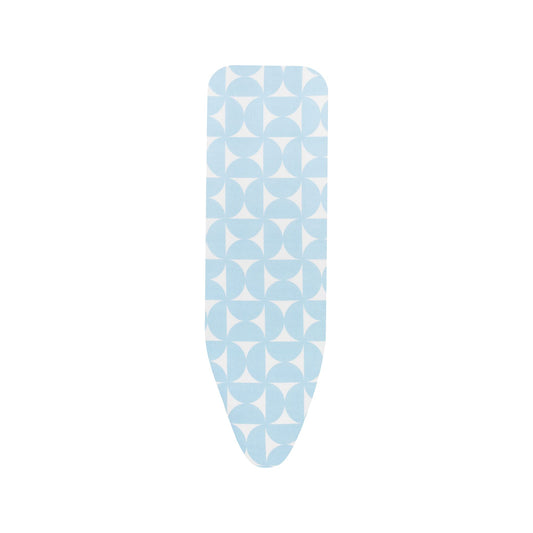 Brabantia Ironing Board Cover B 124x38 cm ? Fresh Breeze | 100% Cotton Top Layer with 2mm Foam Padding for Size B Ironing Boards | Durable, Washable,