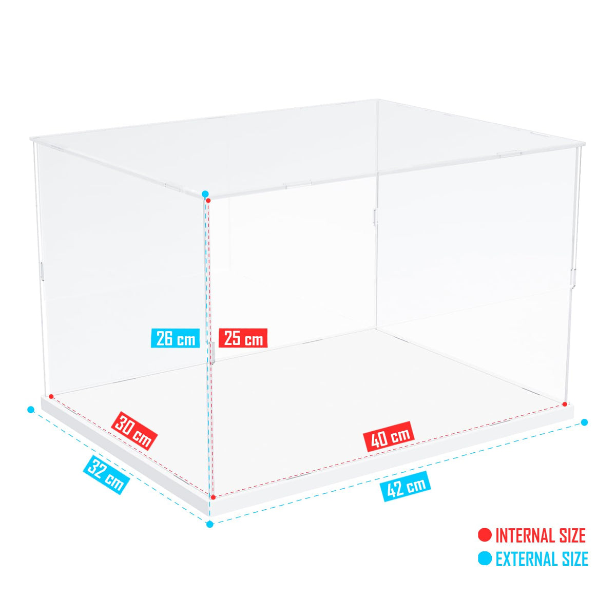 Nynelly Acrylic Display Case for Lego Hogwarts Castle 76419 for Lego Himeji Castle 21060 Models Figures