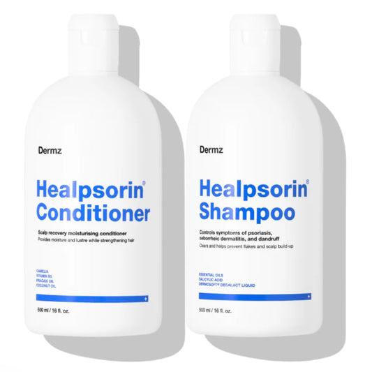 Healpsorin Shampoo & Conditioner Set ? Gentle Care for Itchy, Dry, Flaky Scalp ? Moisturising & Nourishing Hair Formula ? Suitable for All Hair Types