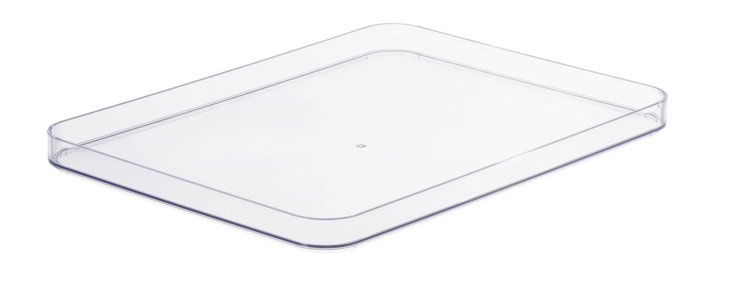 SmartStore Compact Clear L Storage Box Lid | Transparent | Premium Material | Dishwasher Safe | Stackable Design | Versatile Use