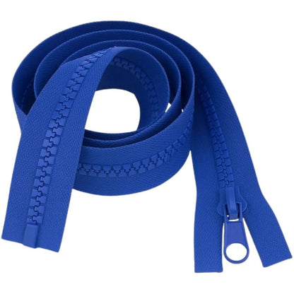20" 51cm Royal Blue Chunky Zip - Heavy-Duty Open-Ended Separating