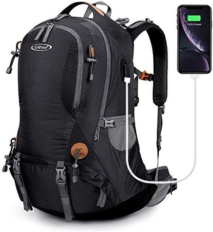 G4Free Hiking Backpack 50L Waterproof Backpack with Rain Cover for Mountaineering Travel Camping Trekking Outdoor Sports for Men Women