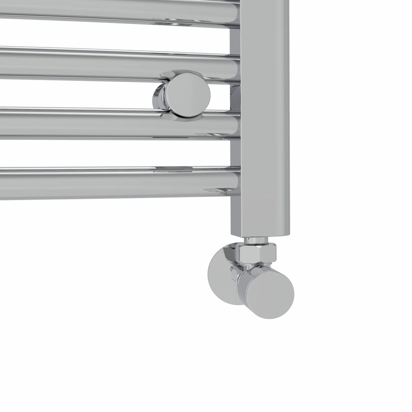 NRG Chrome Heated Towel Rail Curved Designer Bathroom Radiator - 1400×600mm