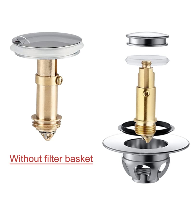 Ideal Swan 35mm Pop Up Sink Plug Replacement, Universal Basin Sink Plugs