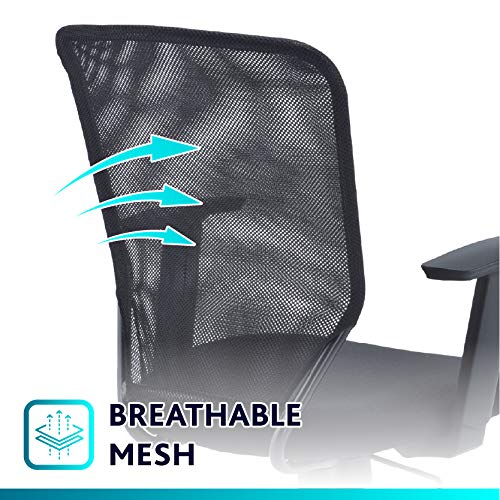 Office Hippo Desk Chair, Ergonomic Contemporary Office Chair, Highly Adjustable For Extra Comfort With Moulded Seat
