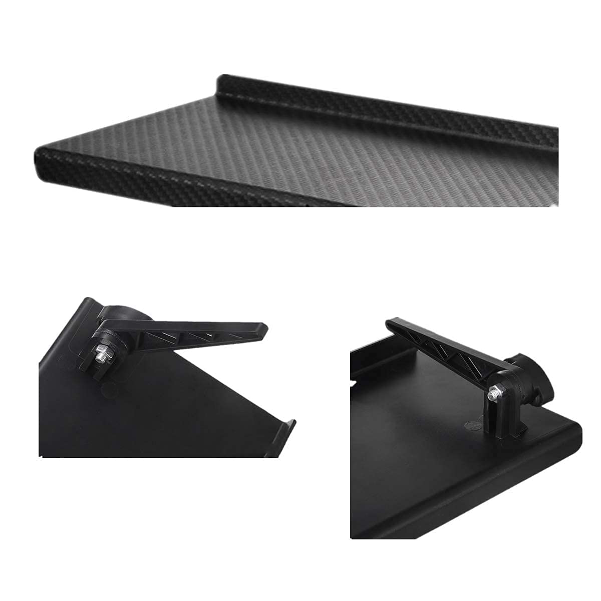 Jieddey Adjustable TV Shelf - Top Storage Stand For Foldable Screen Mounting Organizer Upper Shelf For Computer Flat Screen TV - Black