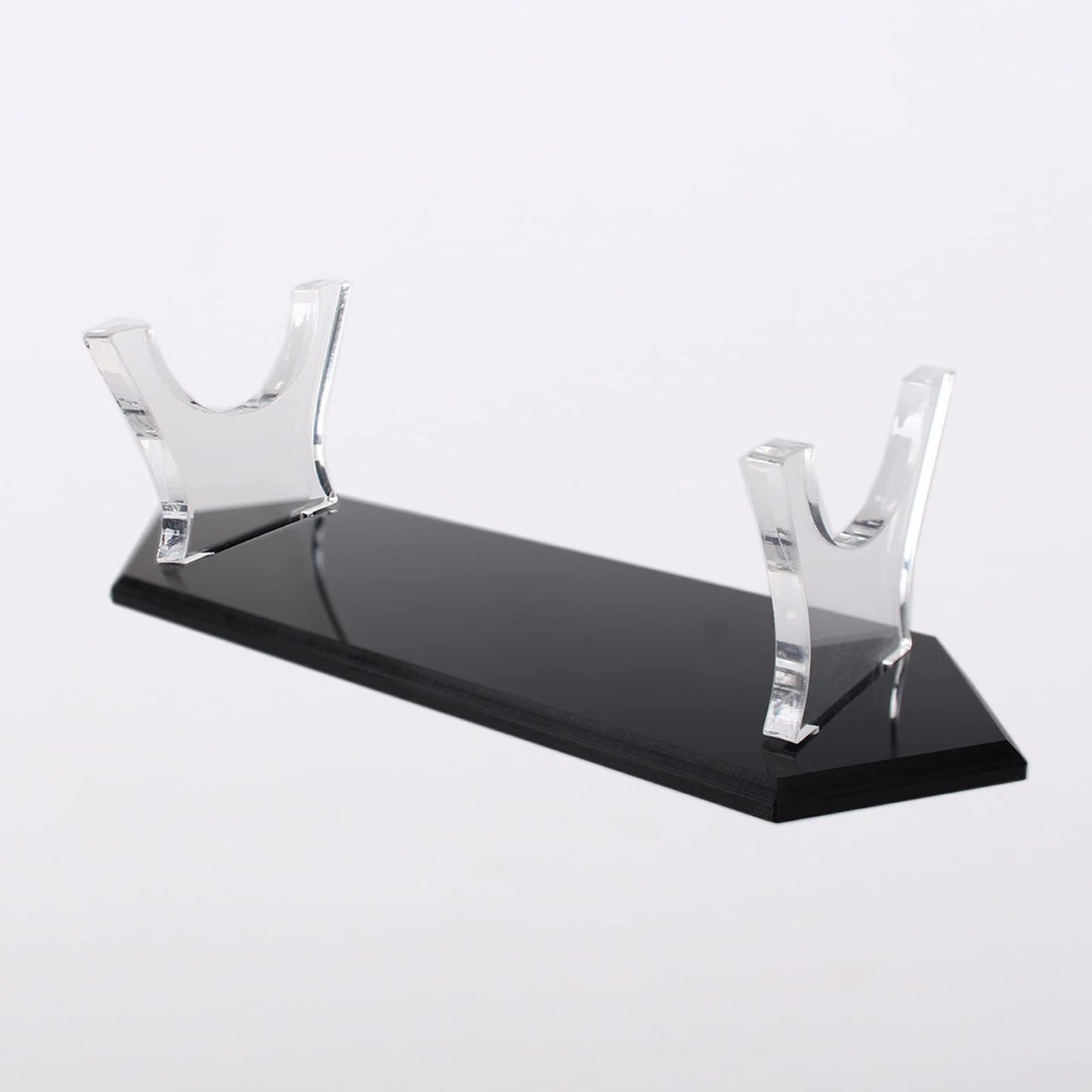 WANLIAN Lightsaber Display Stand Acrylic Light Saber Hilt Holder for Show Sword (Black Bottom)