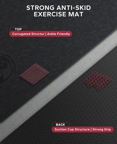 HAPBEAR Large Yoga Mat-7'5'(213152cm), Non-Slip, Ultra Durable, 0.31''(8mm) Thick Workout Mats for Home Gym, Large Exercise Mat for Fitness, Yoga,