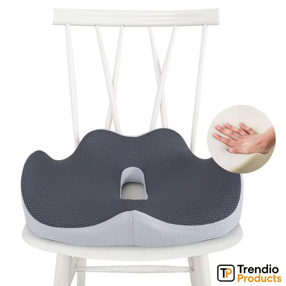 TrendioProducts Donut Pillow Seat Cushion for Hemorrhoids, Coccyx Cushion for Tailbone Pain Relief, Donut Pillow
