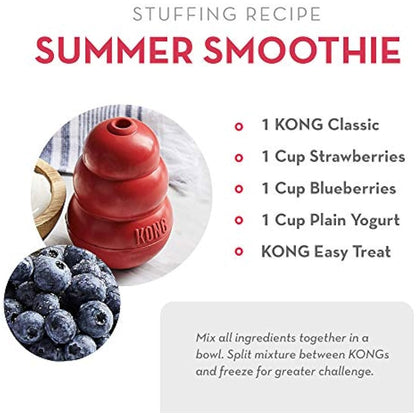 KONG Easy Treat for Dogs - No-Mess Dog Treat Paste - Use with KONG Rubber Toys - Peanut Butter, 227ml