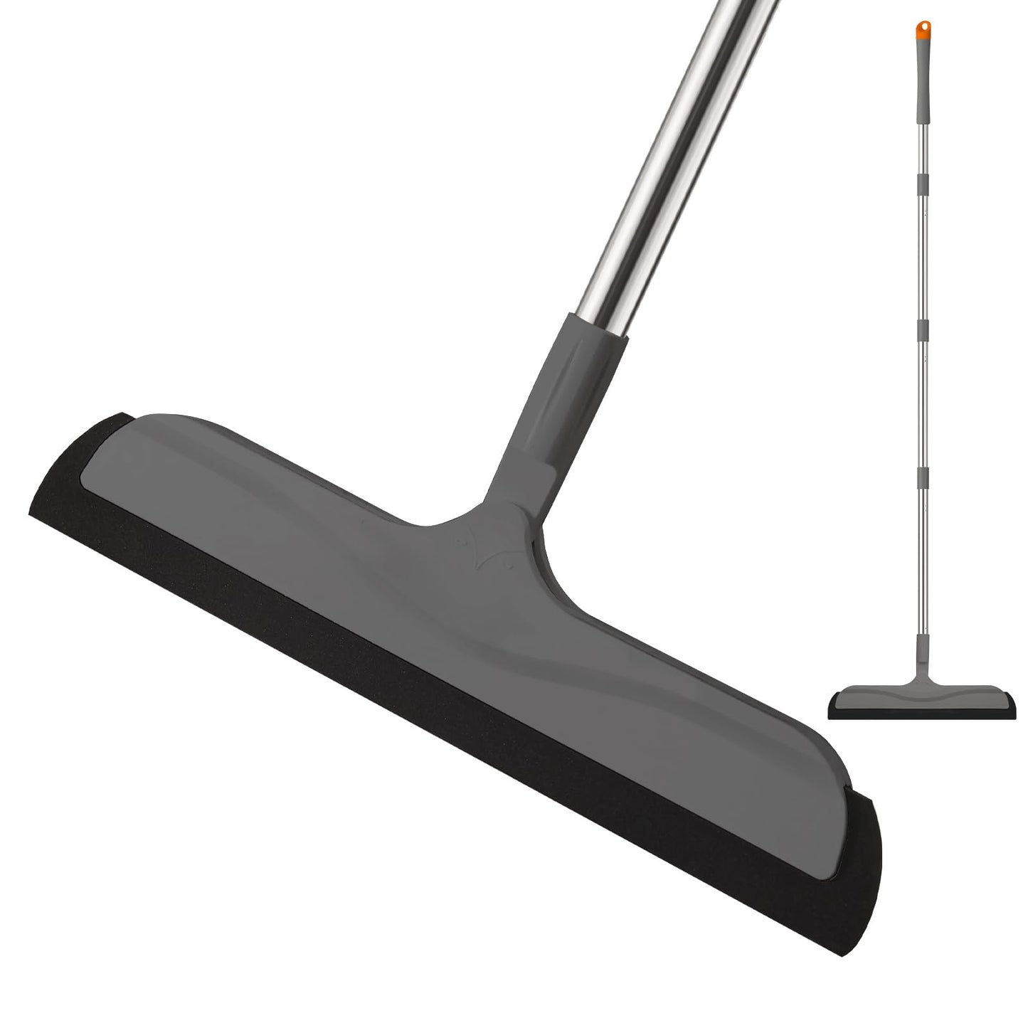 Mitclear Floor Squeegee Mop for Wet Room, Shower Sweeper Long Handle 50IN