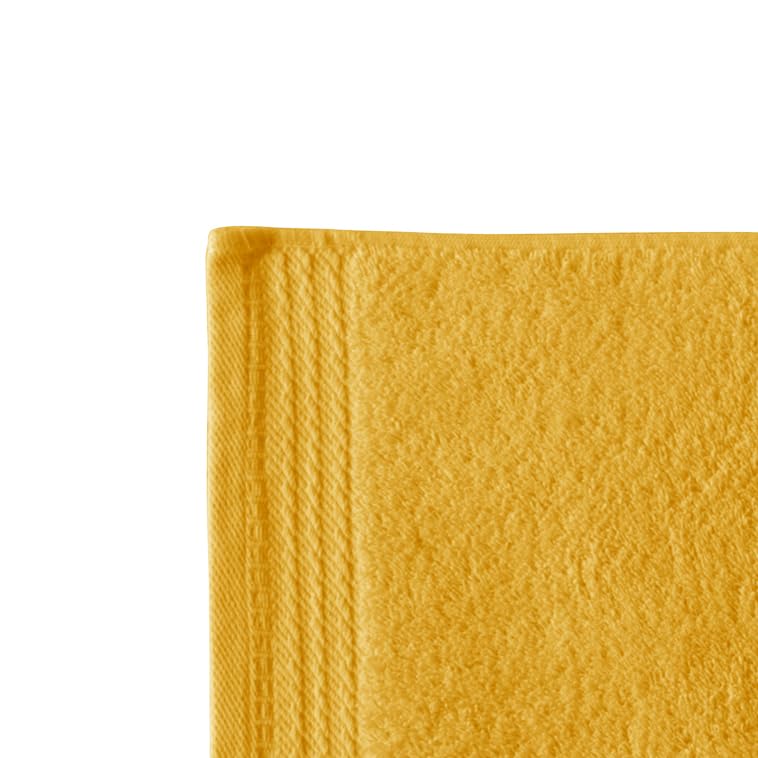 RIZO Top Towel - Set of 2 Bidet Towels - Bath Towels - Small Towels - 100% Combed Cotton - 600 g/m2 - Measure 30 x 50 cm - Gold