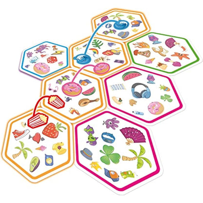 Asmodee | Dobble Connect | Quick Reaction Card Game | Ages 8+ | 2-8 Players | 20 Minutes Playing Time