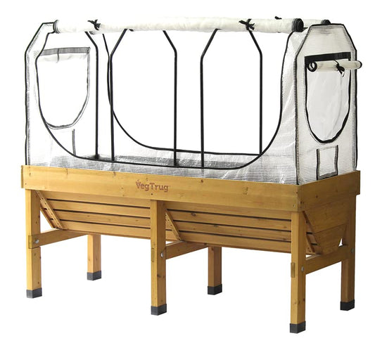 VegTrug Medium Greenhouse Frame & Multi Cover Set, White